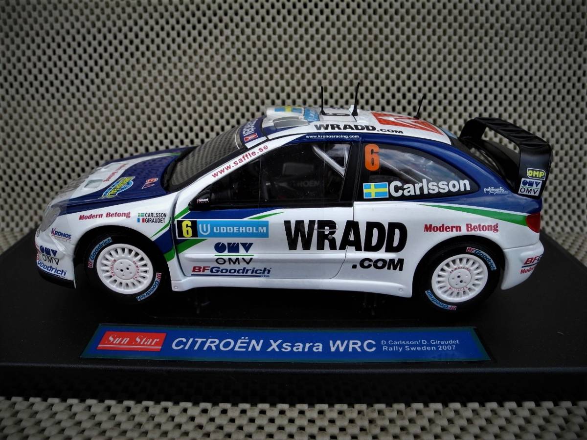 ★1/18★シトロエンクサラＷＲＣ⑥スエーデン2007新品_画像4