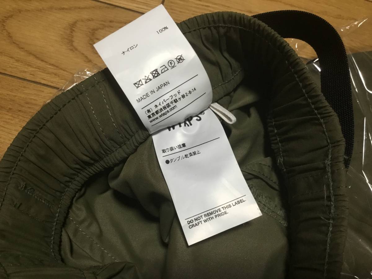 WTAPS 2018 AW TRACKS TROUSERS NYLON TUSSAH OLIVE DRAB OD サイズ S 新同品 INCOM ダブルタップス_画像8