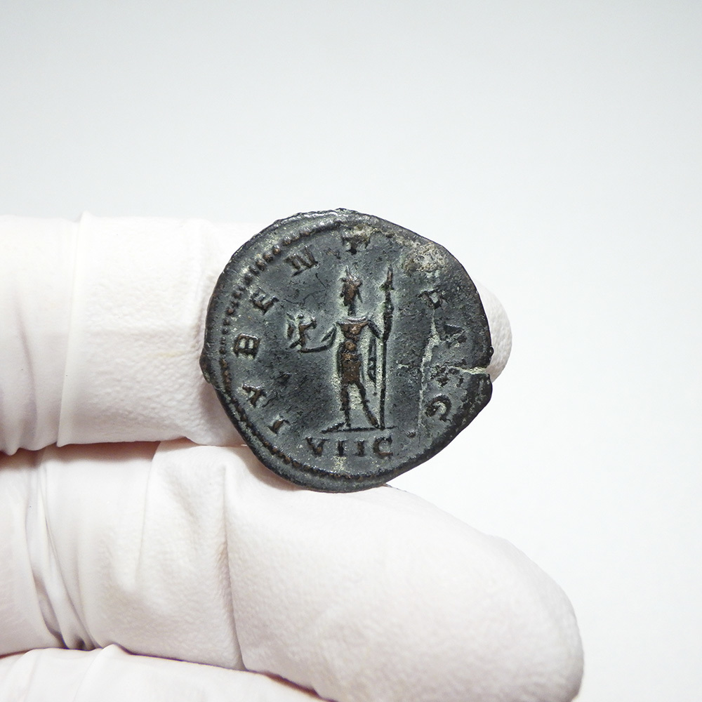 【古代ローマコイン】Gallienus（ガッリエヌス）クリーニング済 ブロンズコイン 銅貨 アントニニアヌス(55jCyaS3C5)_画像5