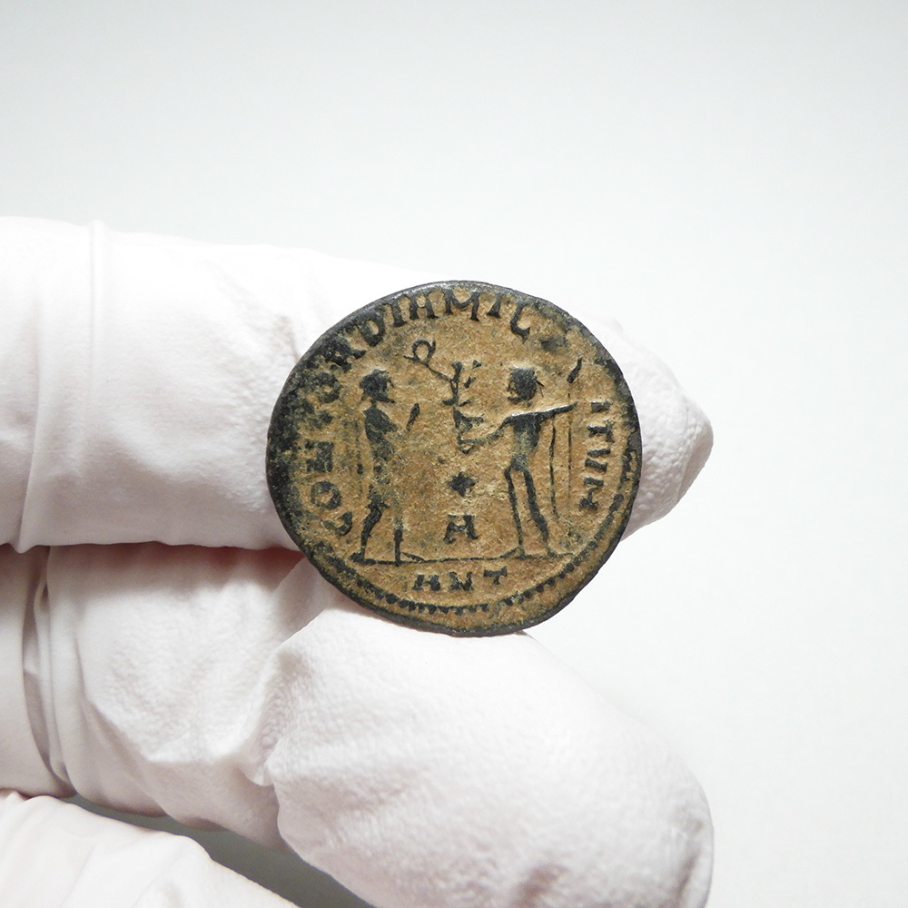 【古代ローマコイン】Maximian（マクシミアヌス）クリーニング済 ブロンズコイン 銅貨 アントニニアヌス (HSfTaV3nbk)_画像5
