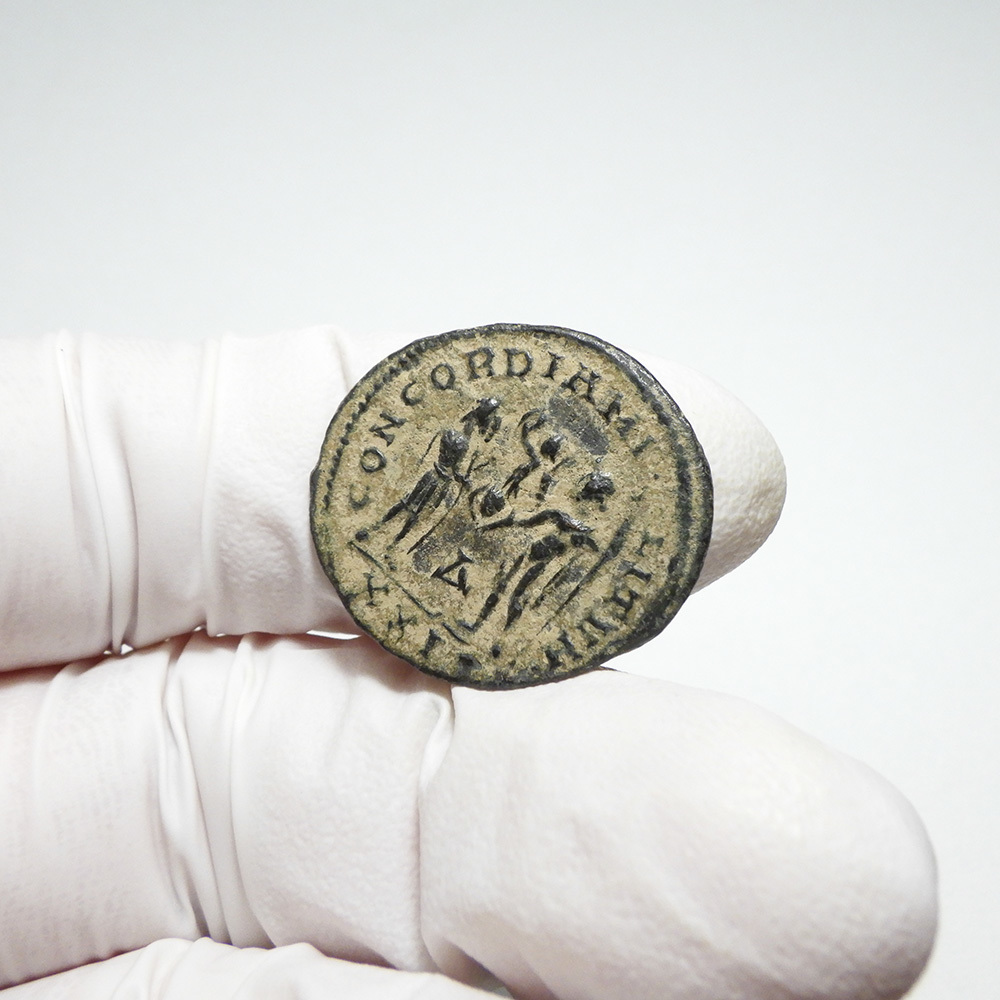 【古代ローマコイン】Maximian（マクシミアヌス）クリーニング済 ブロンズコイン 銅貨 アントニニアヌス(jx9eRmUKtf)_画像6