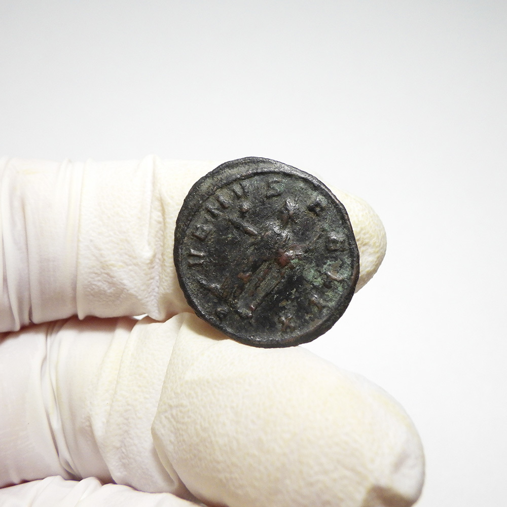 【古代ローマコイン】Severina（ウルピア・セヴェリナ）クリーニング済 ブロンズコイン 銅貨 デナリウス(F5ZiBDVw2U)の画像6