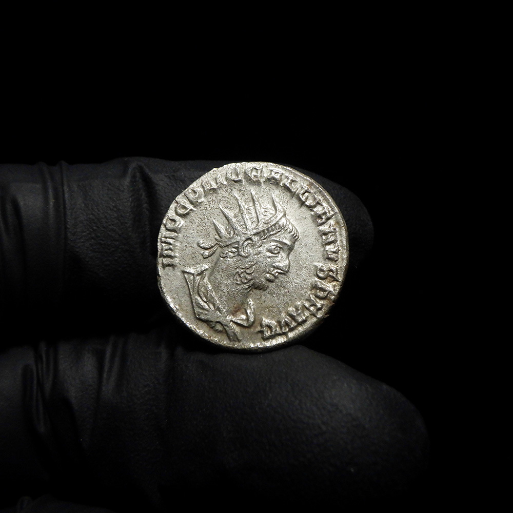 【古代ローマコイン】Gallienus（ガッリエヌス）クリーニング済 シルバーコイン 銀貨 アントニニアヌス(aR_3kmVXrS)_画像3