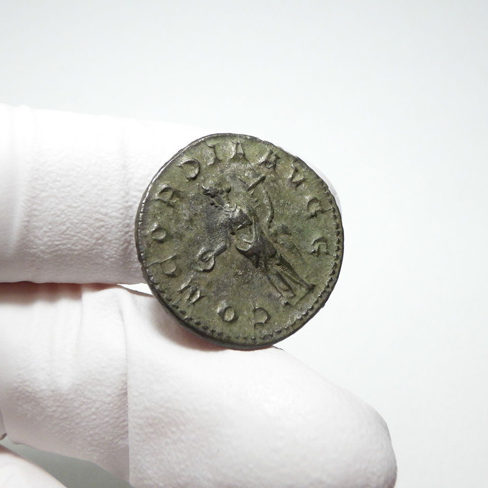 【古代ローマコイン】Volusian（ウォルシアヌス）未クリーニング シルバーコイン 銀貨 アントニニアヌス(dHN43uKXiY)_画像7
