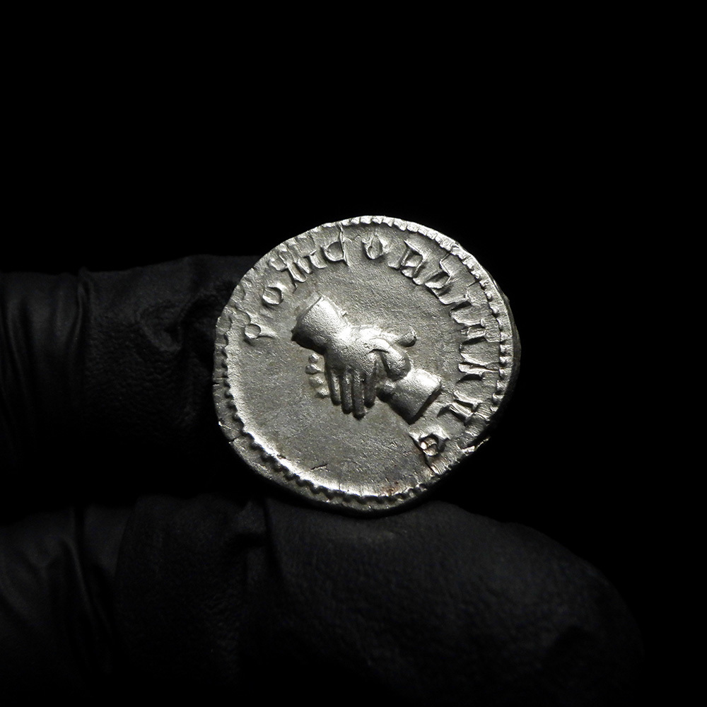 【古代ローマコイン】Herennius Etruscus（ヘレンニウス・エトルスクス）クリーニング済シルバーコイン 銀貨 アントニニアヌス(Q3m4WLVfte)_画像6