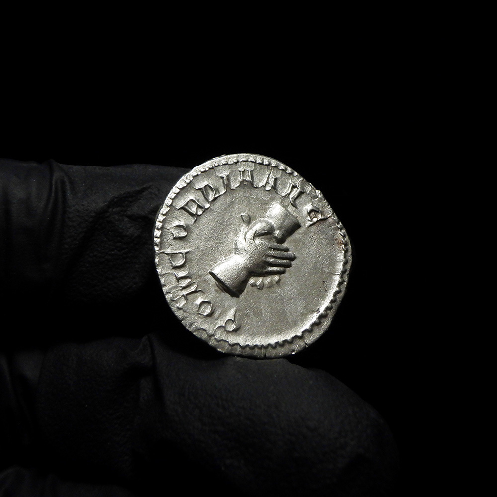 【古代ローマコイン】Herennius Etruscus（ヘレンニウス・エトルスクス）クリーニング済シルバーコイン 銀貨 アントニニアヌス(Q3m4WLVfte)_画像7