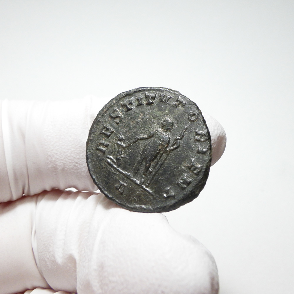 【古代ローマコイン】Aurelian（アウレリアヌス）クリーニング済 ブロンズコイン 銅貨 アントニニアヌス(X5t4eVc2mr)_画像6