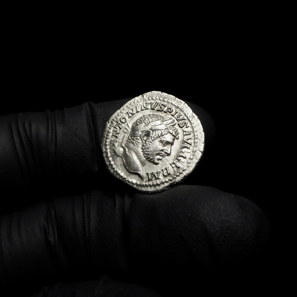 【古代ローマコイン】Caracalla（カラカラ）クリーニング済 シルバーコイン 銀貨 デナリウス(xZVxiSS76L)_画像3