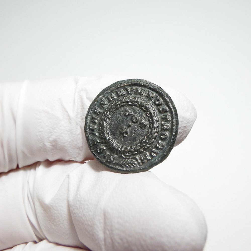 【古代ローマコイン】Constantine II（コンスタンティヌス2世）クリーニング済 ブロンズコイン 銅貨 フォリス(rikku8FFFN)_画像6