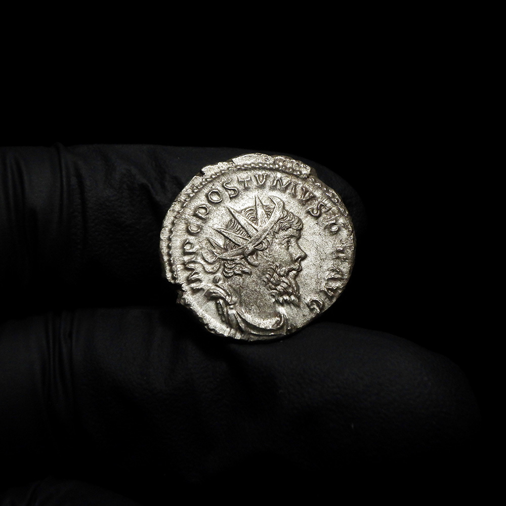 【古代ローマコイン】Postumus（ポストゥムス）クリーニング済 シルバーコイン 銀貨 アントニニアヌス(guFYndue_j)_画像2