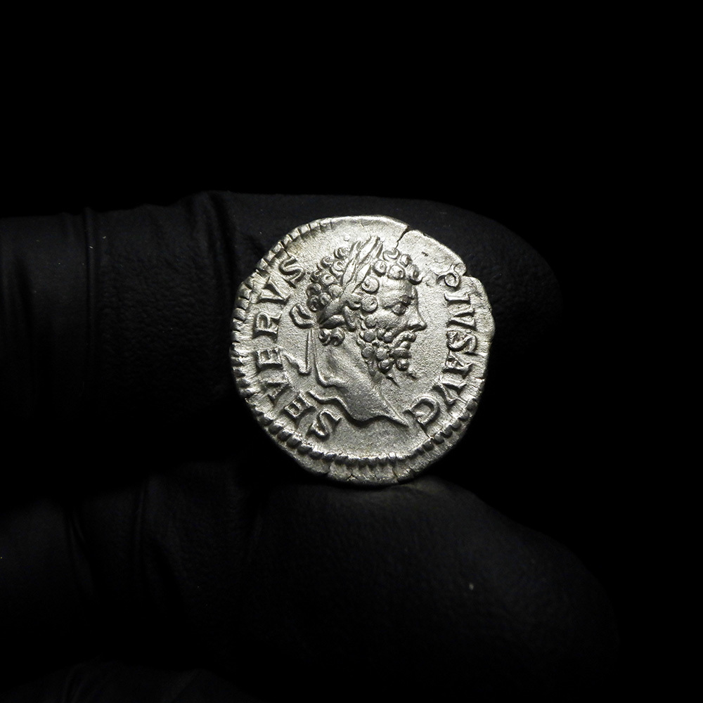 【古代ローマコイン】Septimius Severus（セプティミウス・セウェルス）クリーニング済 シルバーコイン 銀貨 デナリウス(eerJbb4Xnr)_画像2