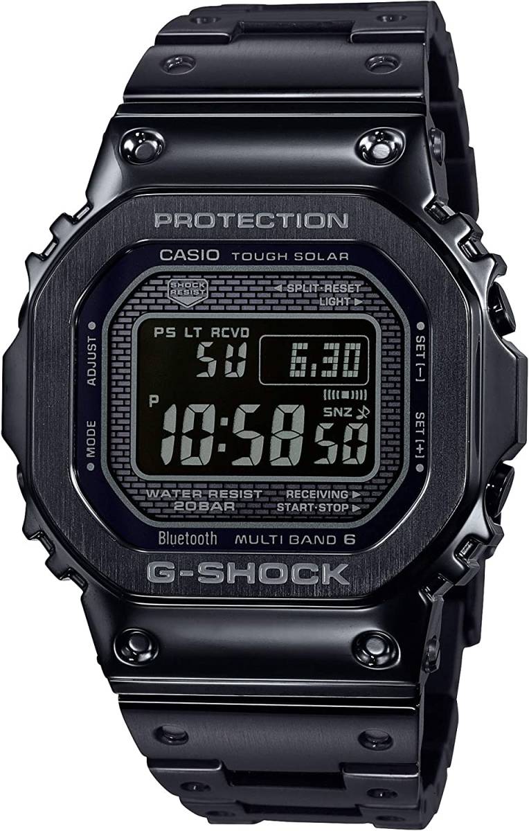 送料無料★国内正規品★新品・未使用★CASIO G-SHOCK Bluetooth 搭載 フルメタル 電波ソーラー GMW-B5000GD-1JF★化粧箱付き★定価￥85,800