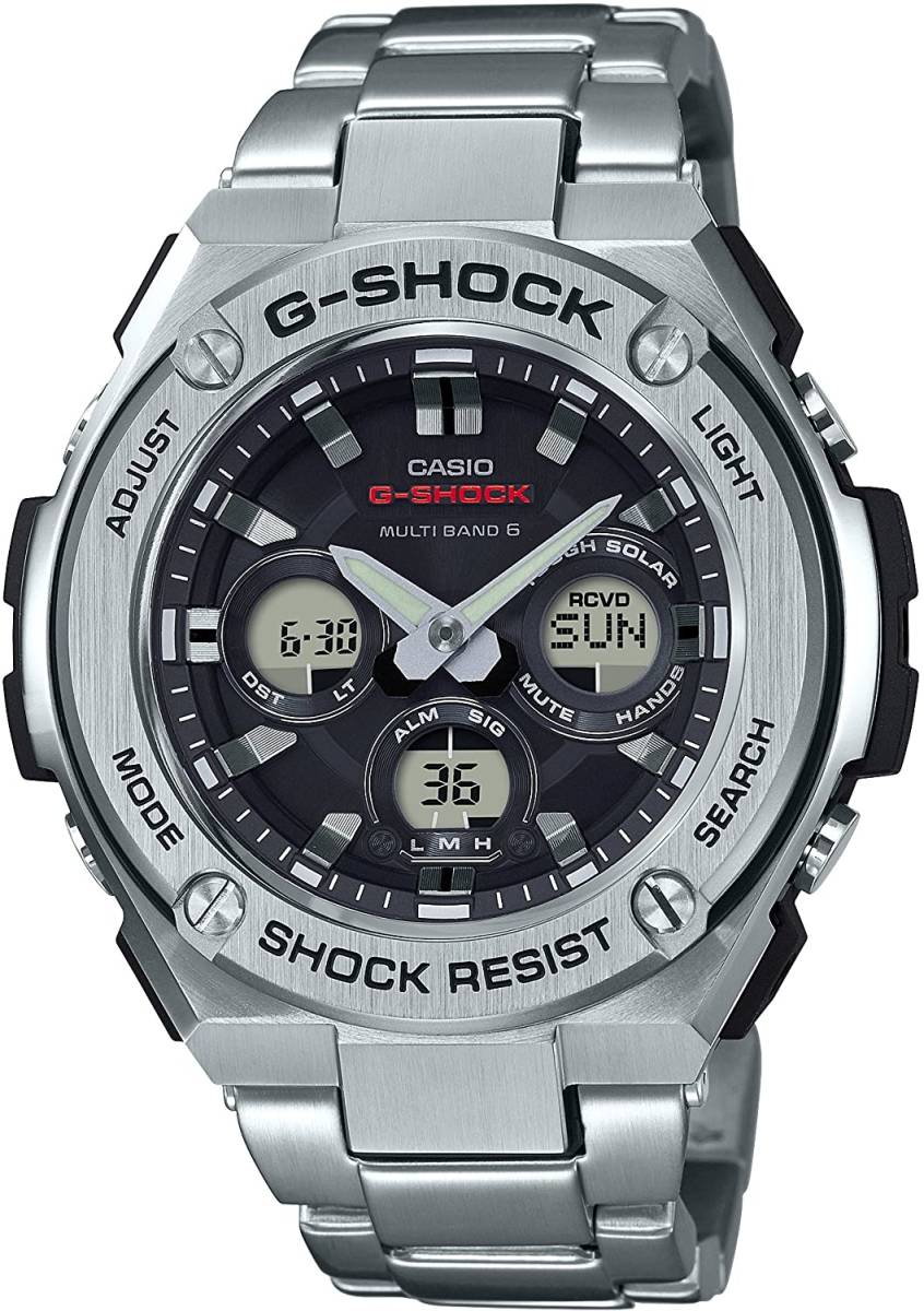 送料無料★国内正規品★新品・未使用★CASIO G-SHOCK G-STEEL 電波ソーラー GST-W310D-1AJF　ステンレスベルト★定価￥49,500_画像1