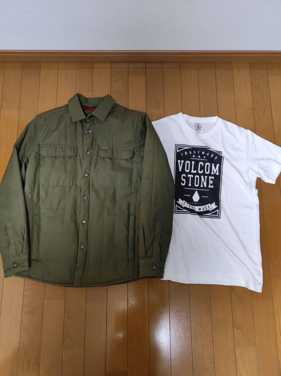  希少LARKIN JACKET　キルティング　Tシャツ　volcom hurley　２点セット_画像5