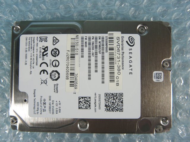 1OTY // NEC N8150-518 600GB 2.5インチ SAS HDD 15K(15000)rpm 12Gb 15mm厚 / ST600MP0005 // NEC Express5800/R120g-1E 取外 //在庫3_画像7