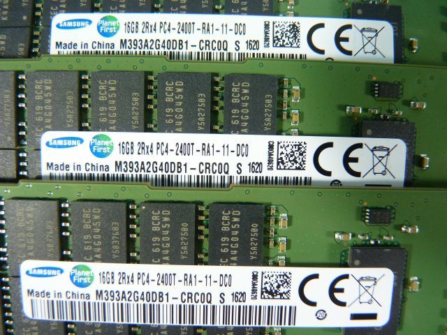 1OWJ // 16GB 12枚セット 計192GB DDR4 19200 PC4-2400T-RA1 Registered RDIMM 2Rx4 M393A2G40DB1-CRC0Q//SGI(Supermicro) CMN2112-829U-10_画像2