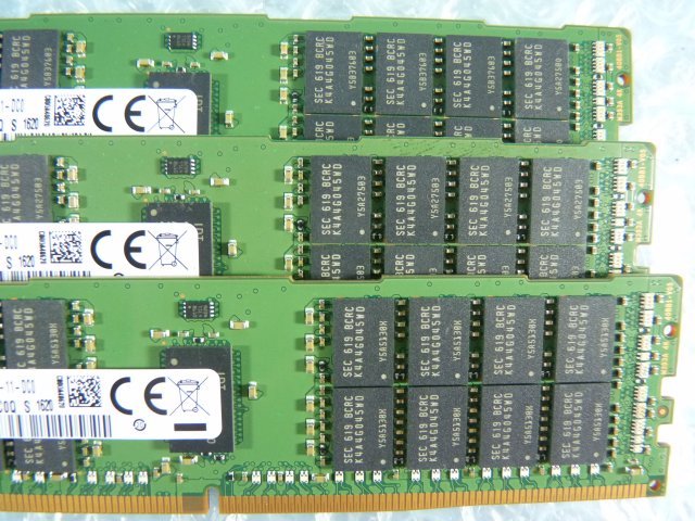 1OWJ // 16GB 12枚セット 計192GB DDR4 19200 PC4-2400T-RA1 Registered RDIMM 2Rx4 M393A2G40DB1-CRC0Q//SGI(Supermicro) CMN2112-829U-10_画像8