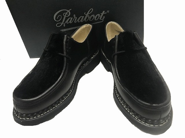 新品■サイズUK 2 (22cm)■PARABOOT/ミカエル/ラパン/MICHAEL LAPIN GRIFF/130473/パラブーツ/NOIRE LIS NOIRブラック/BLACK/黒/レディース_画像3