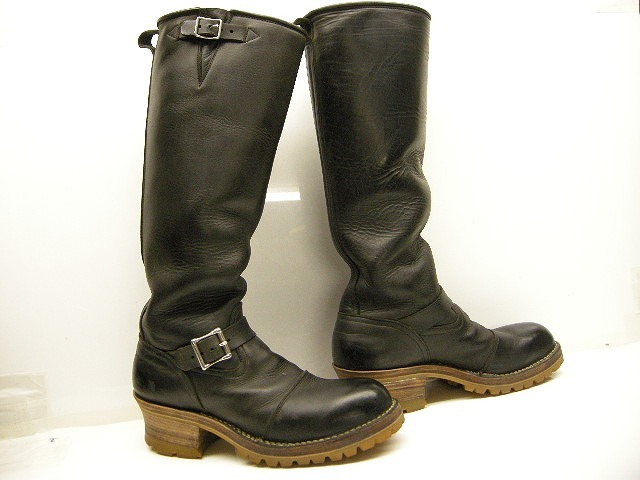  размер 11E(29cm)#USED#NICK\'S BOOTSniks ботинки / custom инженер b-/ черный / чёрный / двойной mid подошва / каблук 6 листов / ho waitsu/WHITE\'S