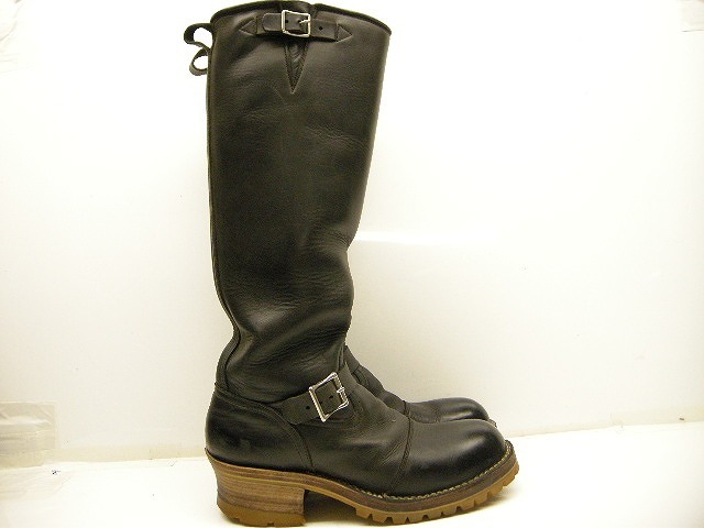  размер 11E(29cm)#USED#NICK\'S BOOTSniks ботинки / custom инженер b-/ черный / чёрный / двойной mid подошва / каблук 6 листов / ho waitsu/WHITE\'S