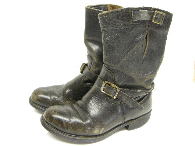 茶芯■サイズ6.5EE(24.5-25cm)■1950s-1960s KNAPP BROTHERS SHOEナップブラザーズシューVINTAGEビンテージENGINEER BOOTSエンジニアブーツ_画像3