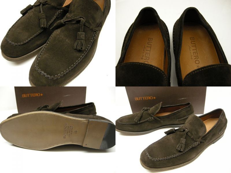 定6.2万□サイズ45 (28.5-29cm)BUTTEROスエードレザー タッセル 定6.2万□サイズ45 (28.5-29cm)BUTTEROスエードレザー タッセル