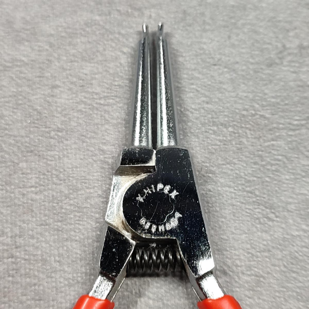Y162 KNIPEX クニペックス 軸用スナップリングプライヤー 46 13 A2 19～60㎜ 工具 ハンドツール DIY 中古品_画像2
