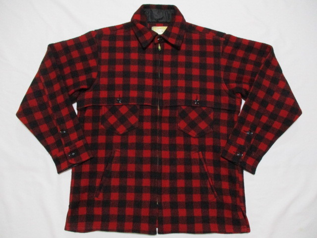 LL BEAN エルエルビーン 80s バッファローチェック CPOジャケット 赤×黒 USA製 S