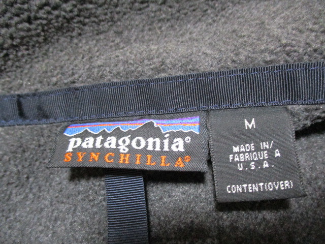 Patagonia パタゴニア F98 シンチラ フリースジャケット チャコール USA製 M_画像6