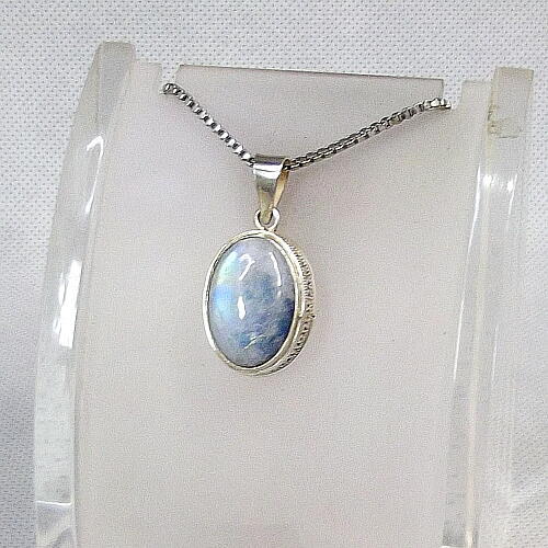  free shipping! silver 925 made illusion ... brilliancy. blue moonstone top 65