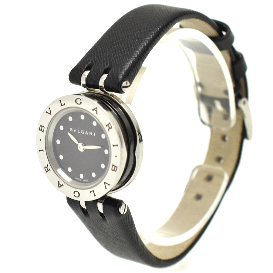 ブルガリ 腕時計 ビーゼロワン B-zero1 BZ23SC レディース SS×レザー ブラック文字盤 BVLGARI_画像3
