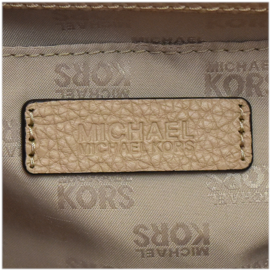 新品同様 マイケルコース 2WAYバッグ ショルダーバッグ レザー 35H7GD2T1L レディース ピンクベージュ MICHAEL KORS_画像9