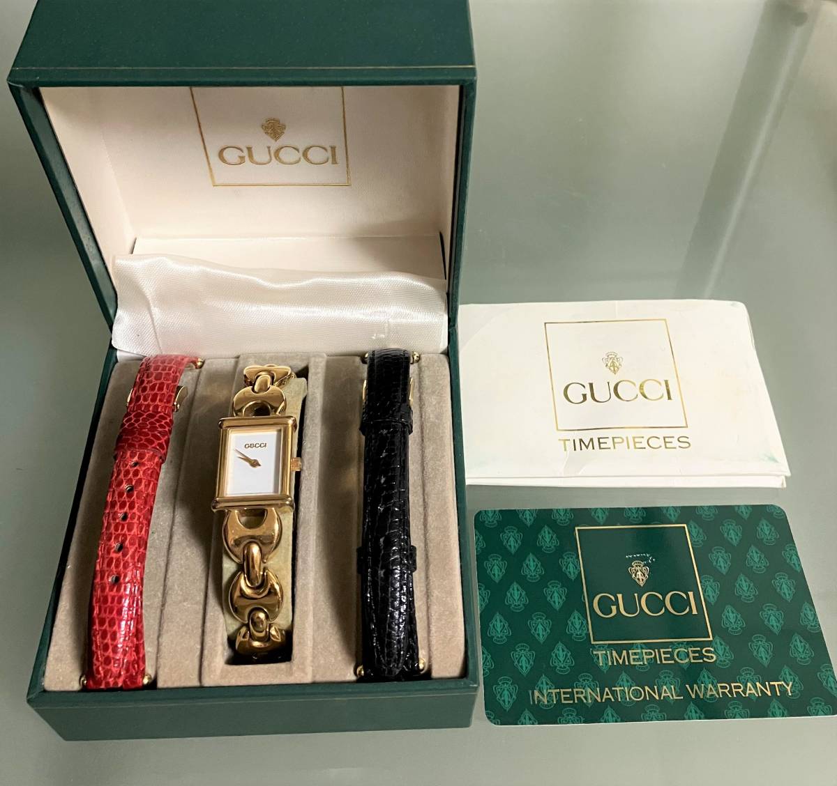 あなたにおすすめの商品 ☆稼動品☆GUCCI グッチ☆1800L☆替えベルト×2