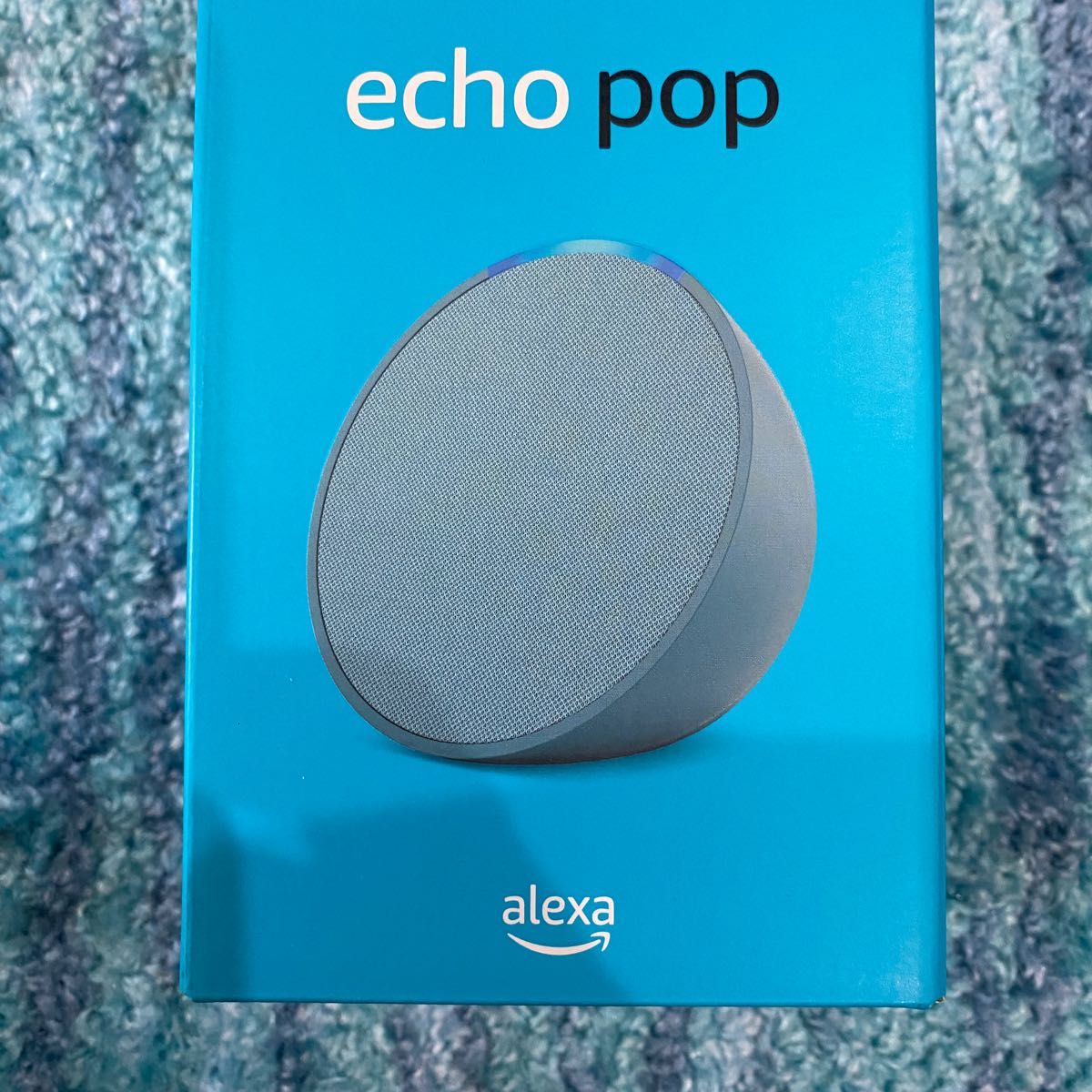 【新品】アマゾン Echo Pop (エコーポップ) コンパクトスマートスピーカー with Alexa ティールグリーン