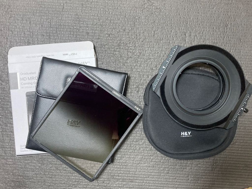 H&Y 150mm K-Series フィルターホルダー/ソフト GND16/SIGMA 14-24mm F2.8 DG HSMアダプター 3点セット 角型フィルター