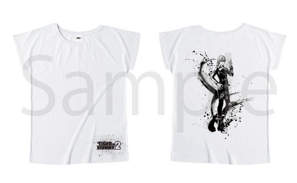 【新品】TIGER & BUNNY 2　Tシャツ　墨絵　バーナビー・ブルックス Jr.　(フリーサイズ)_画像3