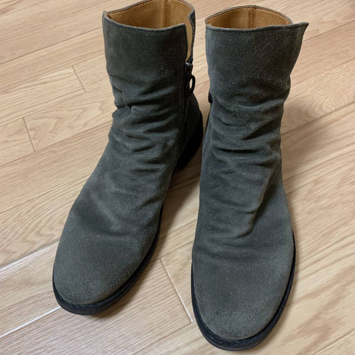 FIORENTINI+BAKER サイドジップブーツ グレー サイズ40 フィオ