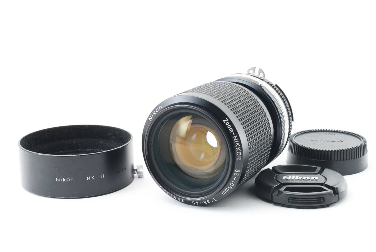 ★ Nikon ニコン Zoom-NIKKOR 35-105mm f/3.5-4.5 Manual Focus Zoom Lens フード キャップ付 ★ #S031の画像1