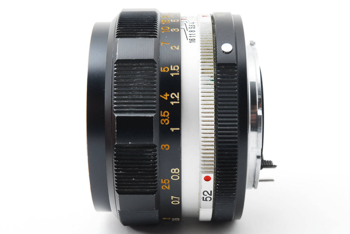 ★ KONICA コニカ Hexanon AR 52㎜ f/1.8 Manual Focus Standard Lens キャップ付 ★ #S034_画像6