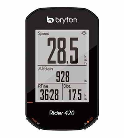 ■特価 ブライトン Rider 420E 単品 GPSサイクルコンピュータ 2.3インチ液晶 ルートナビ ANT+ Bluetooth 対応 最大35時間