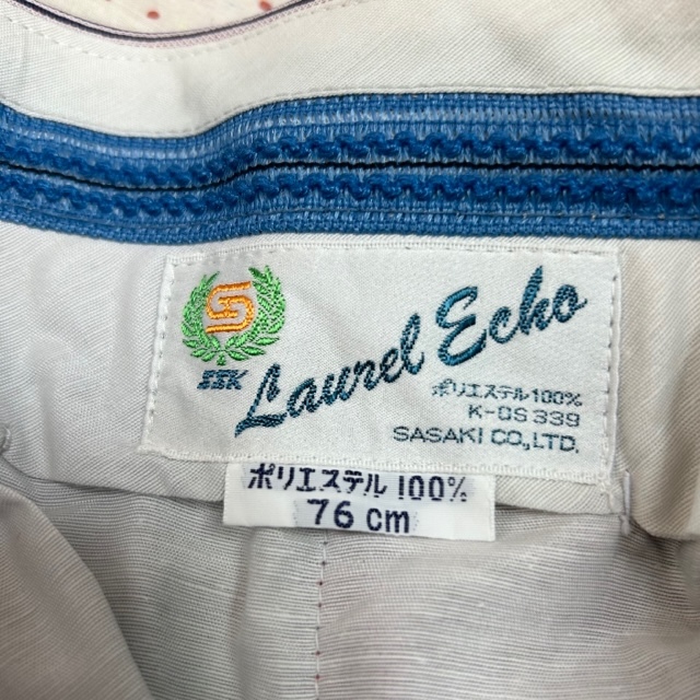昭和レトロ古着 70s ストライプ スラックスパンツ 76 赤系 昭和レトロ古着 70s ストライプ スラックスパンツ 76 赤系