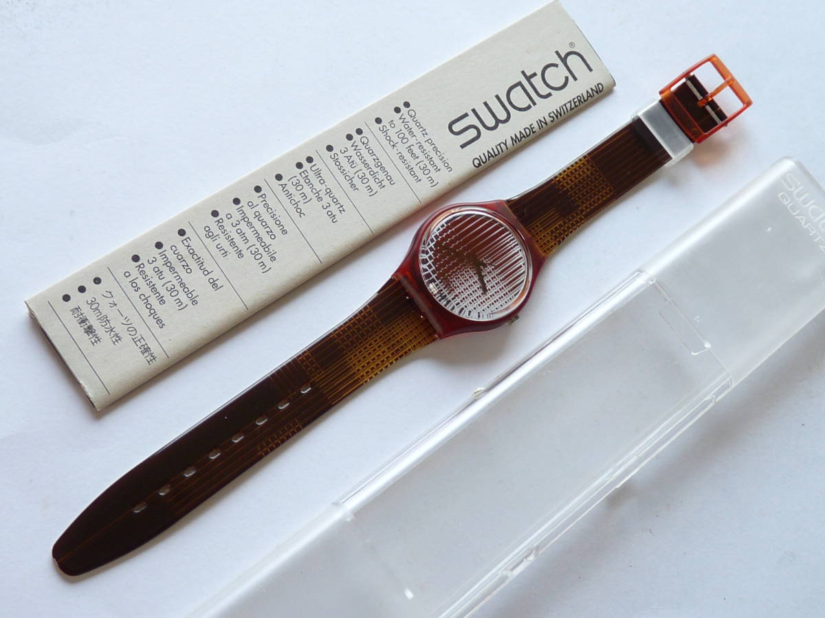 未使用ですが稼働しません 部品取り/ディスプレイ用 スウォッチ レギュラーモデル Swatch 1985年 ジェリーフィッシュ Jelly Fish 品番GK100 未使用ですが稼働しません 部品取り/ディスプレイ用 スウォッチ レギュラーモデル Swatch 1985年 ジェリーフィッシュ Jelly Fish 品番GK100