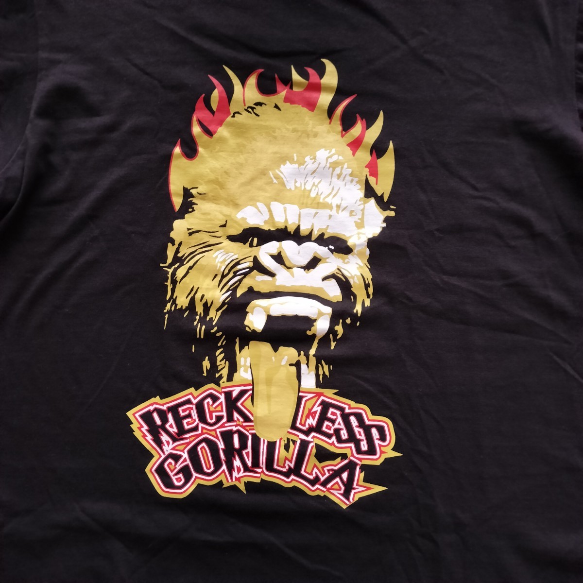 新日本プロレス★真壁刀義★RECKLESSGORILLA★丸胴Tシャツ★USED_画像5