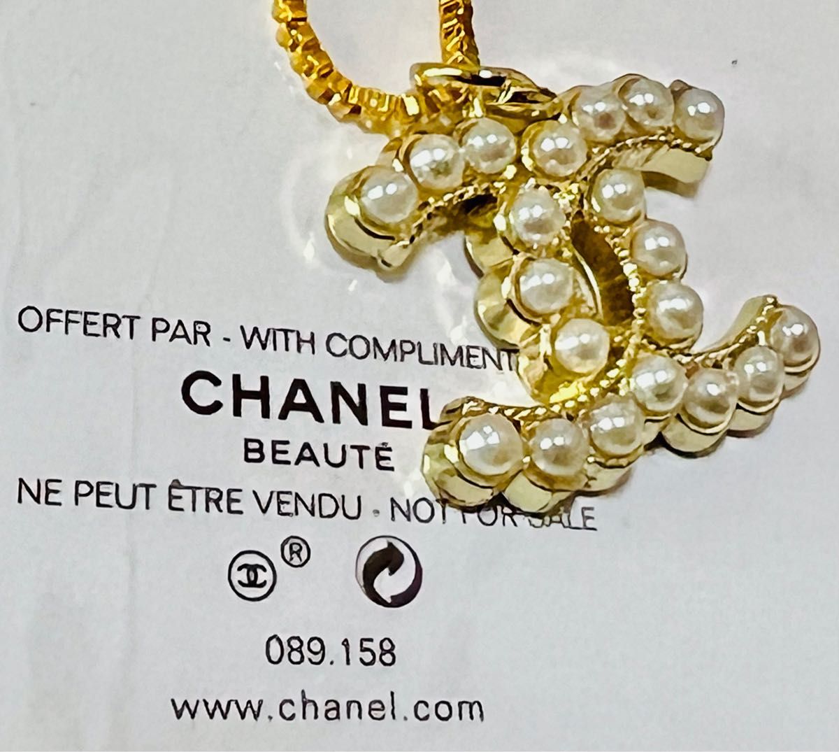 CHANEL シャネル ヴィンテージ Perlココマークネックレス(CHANEL刻印