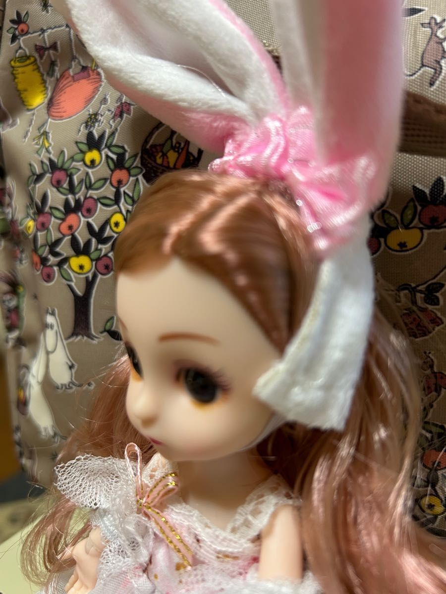 うさぎの耳が可愛いお人形