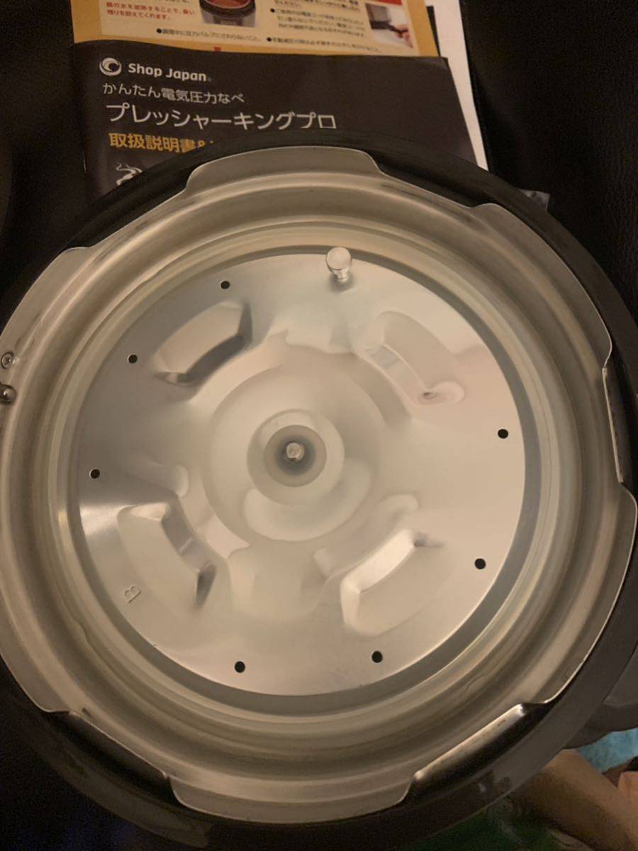 未使用 美品 ショップジャパン 電気圧力鍋 プレッシャーキングプロ PRESSURE KING PRO 炊飯器 煮込み 蒸し 無水調理 簡単操作 シチュー _画像5