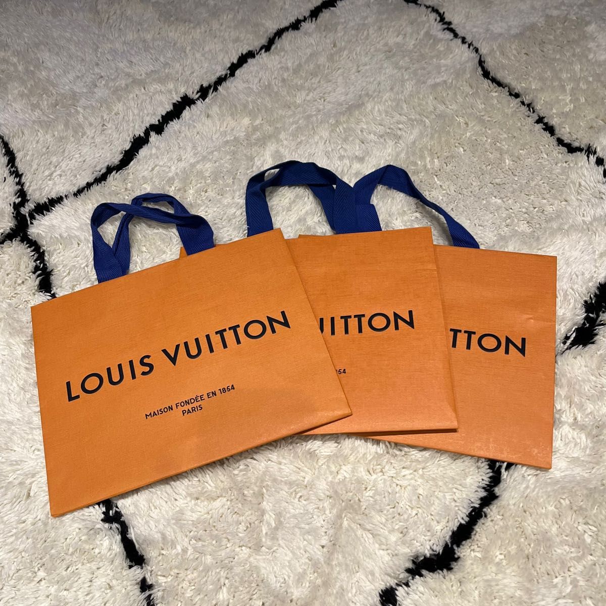 ルイヴィトン LOUIS VUITTON ショッパー ショップ袋 3点set used 美品