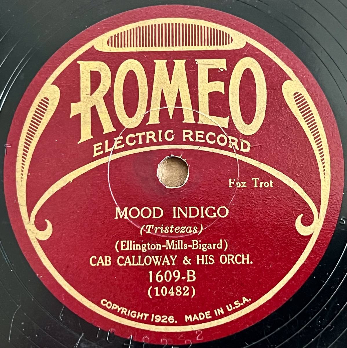 CAB CALLOWAY - MISSOURIANS. жесткость по причине hot . исполнение!!!! ROMEO Farewell Blues/ Mood Indigo