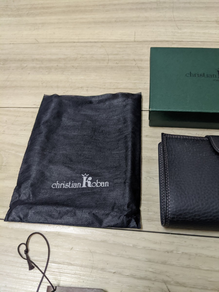 Christian Koban クリスチャンコバン 財布　ブラック イタリア　未使用品　_画像2