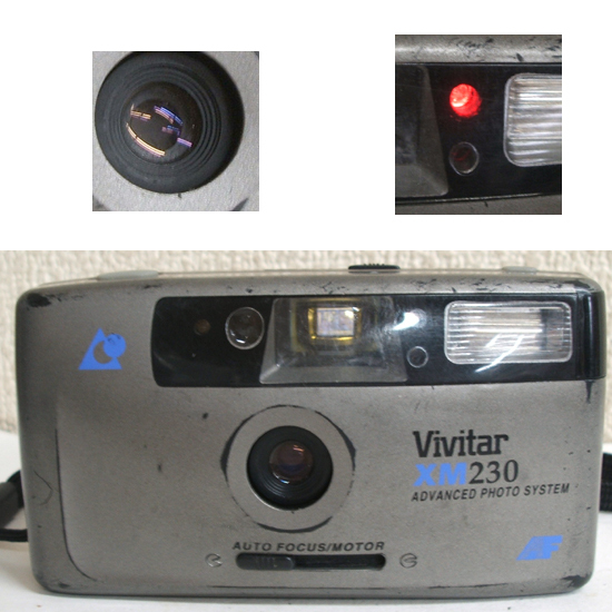 シャッターOK◎コンパクトカメラ Vivitar XM 230 パノラマ切替 APS U.S.A フィルムカメラ　ご希望によりレターパック可　札幌市 豊平区_画像2